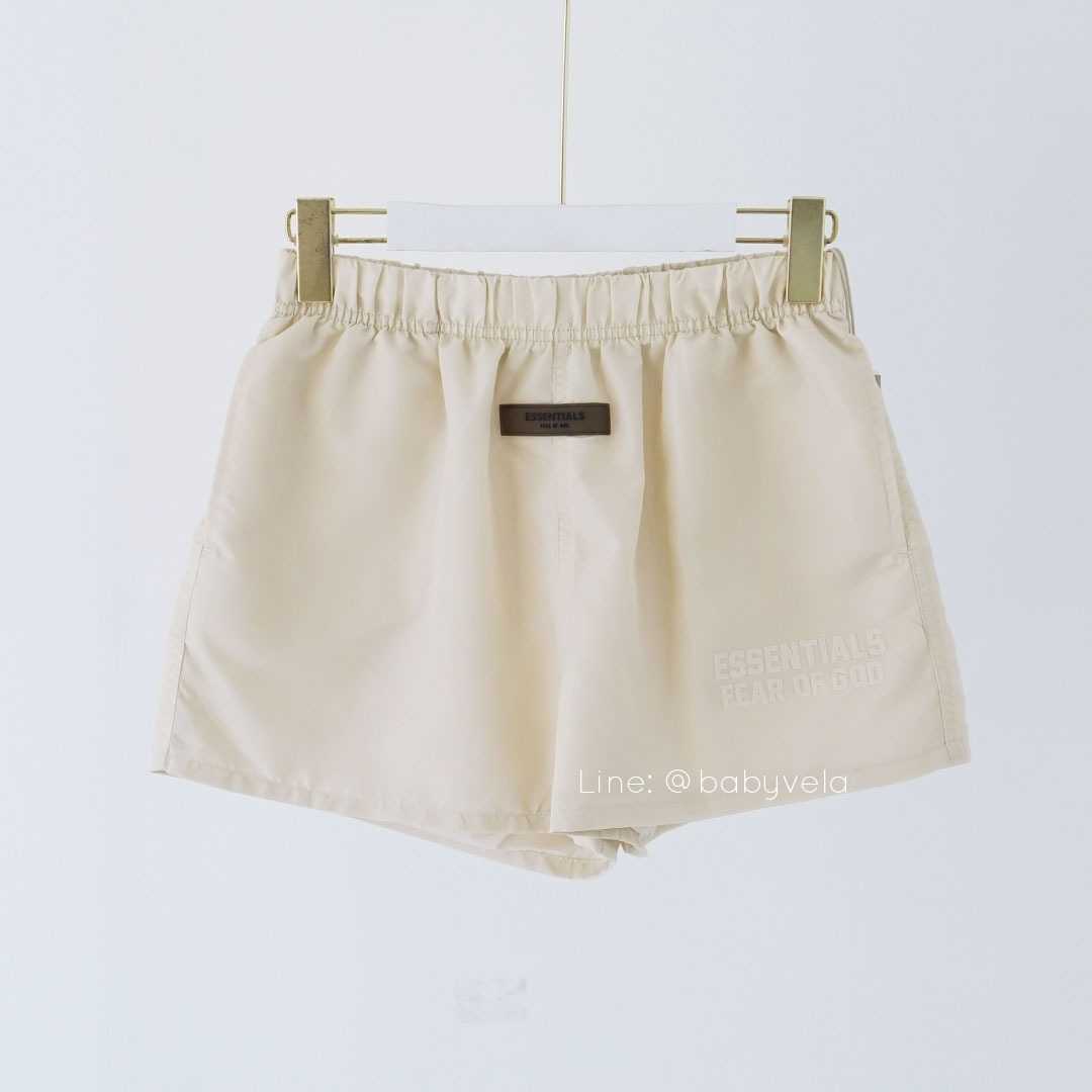 Essentials Nylon Running Shorts (Egg Shell)