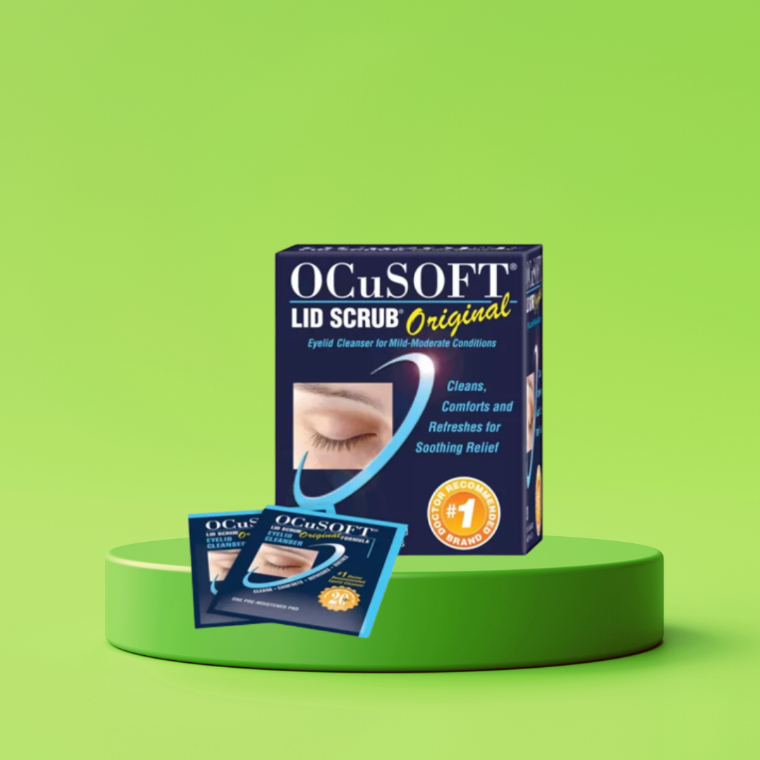 OCUSOFT PADS original แผ่นทำความสะอาดเปลือกตา