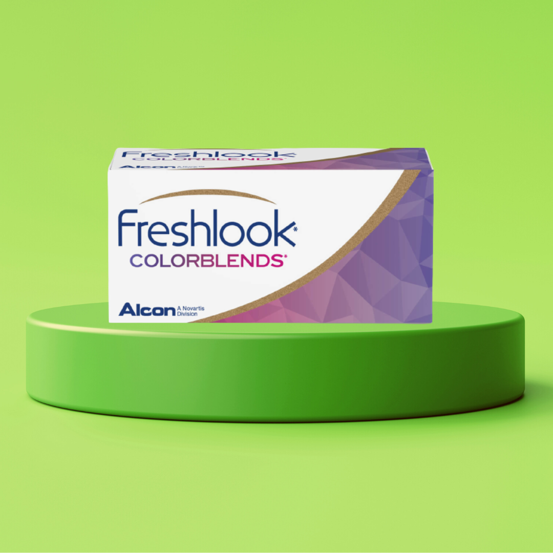 เลนส์สีขนาดเท่าตาดำ Freshlook Colorblend (1 กล่อง = 2 ชิ้น)  รายเดือน
