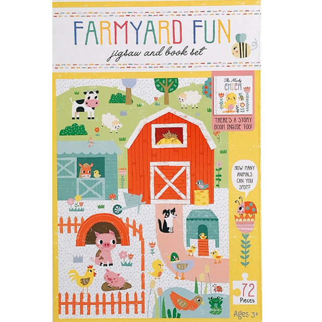 เซทนิทาน Jigsaw and Book Set - Farmyard Fun พร้อมจิ๊กซอว์ 72 ชิ้น