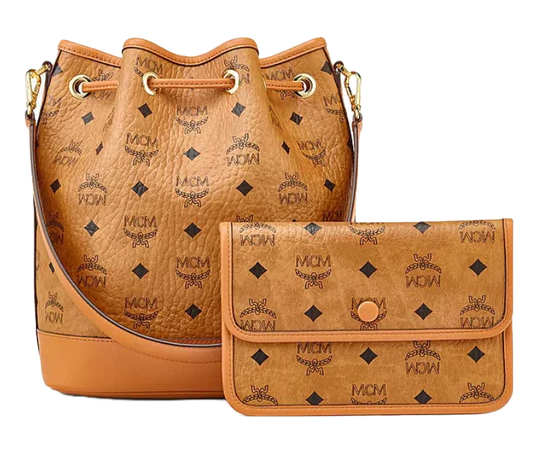 MCM Dessau Drawstring Bag in Visetos Medium