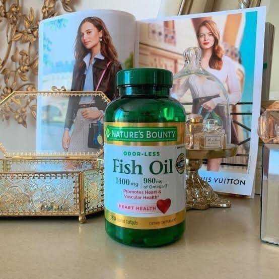 วิตามิน Nature's Bounty Fish Oil 1400 mg., 130 Coated Softgels