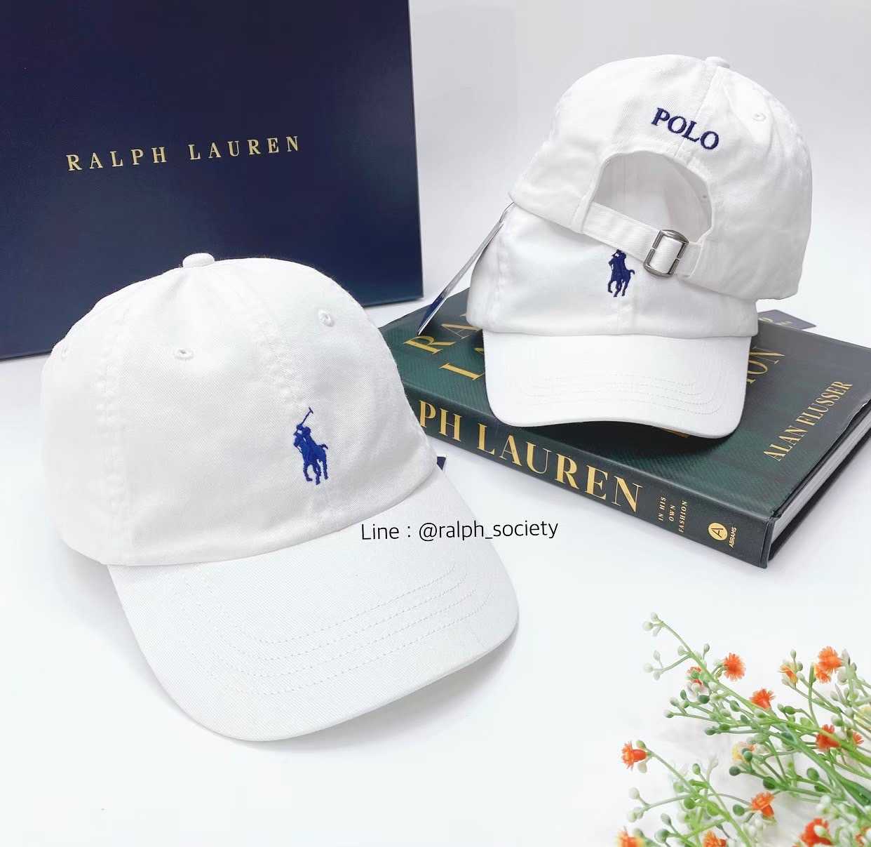 Ralph Lauren Classic Chino Ball Cap ขาว