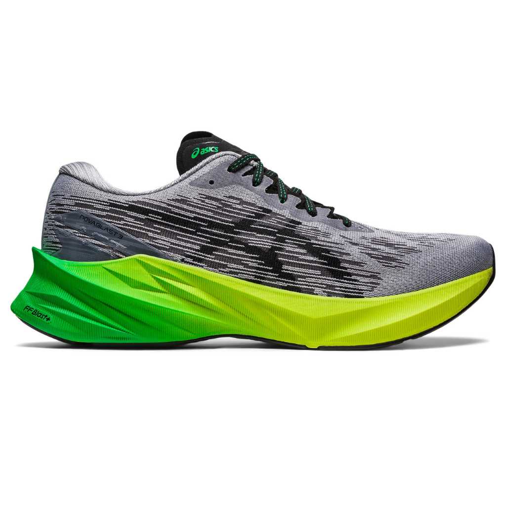 ASICS NOVABLAST 3 MEN - SHEET ROCK/BLACK - รองเท้าวิ่งทางเรียบ รองเท้าวิ่งผู้ชาย