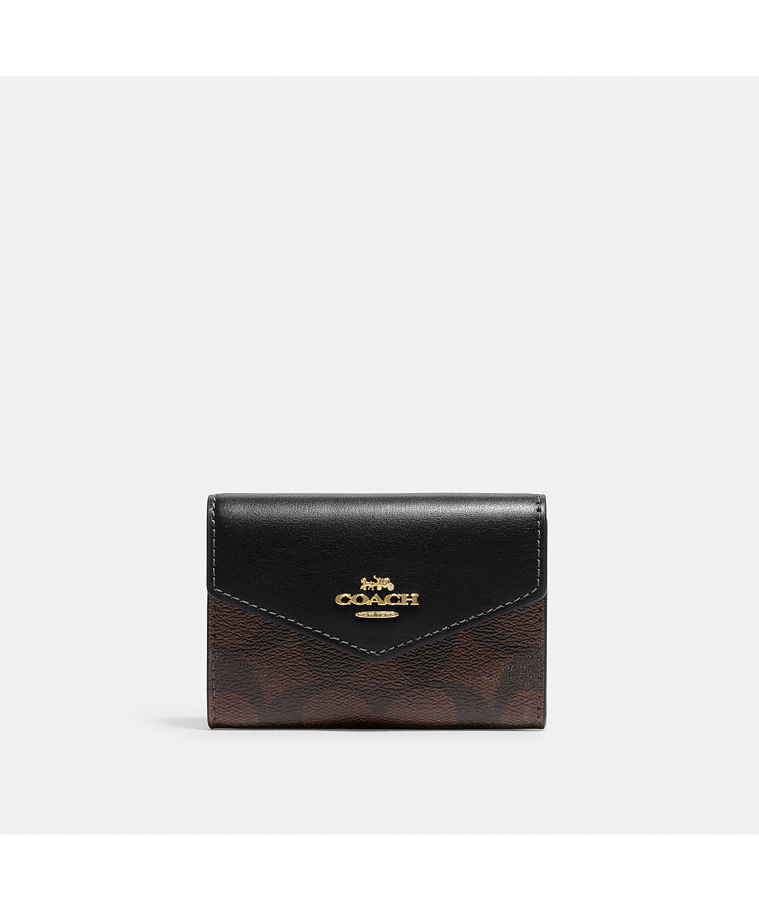 COACH FLAP CARD CASE IN SIGNATURE CANVAS CH202 IMAA8