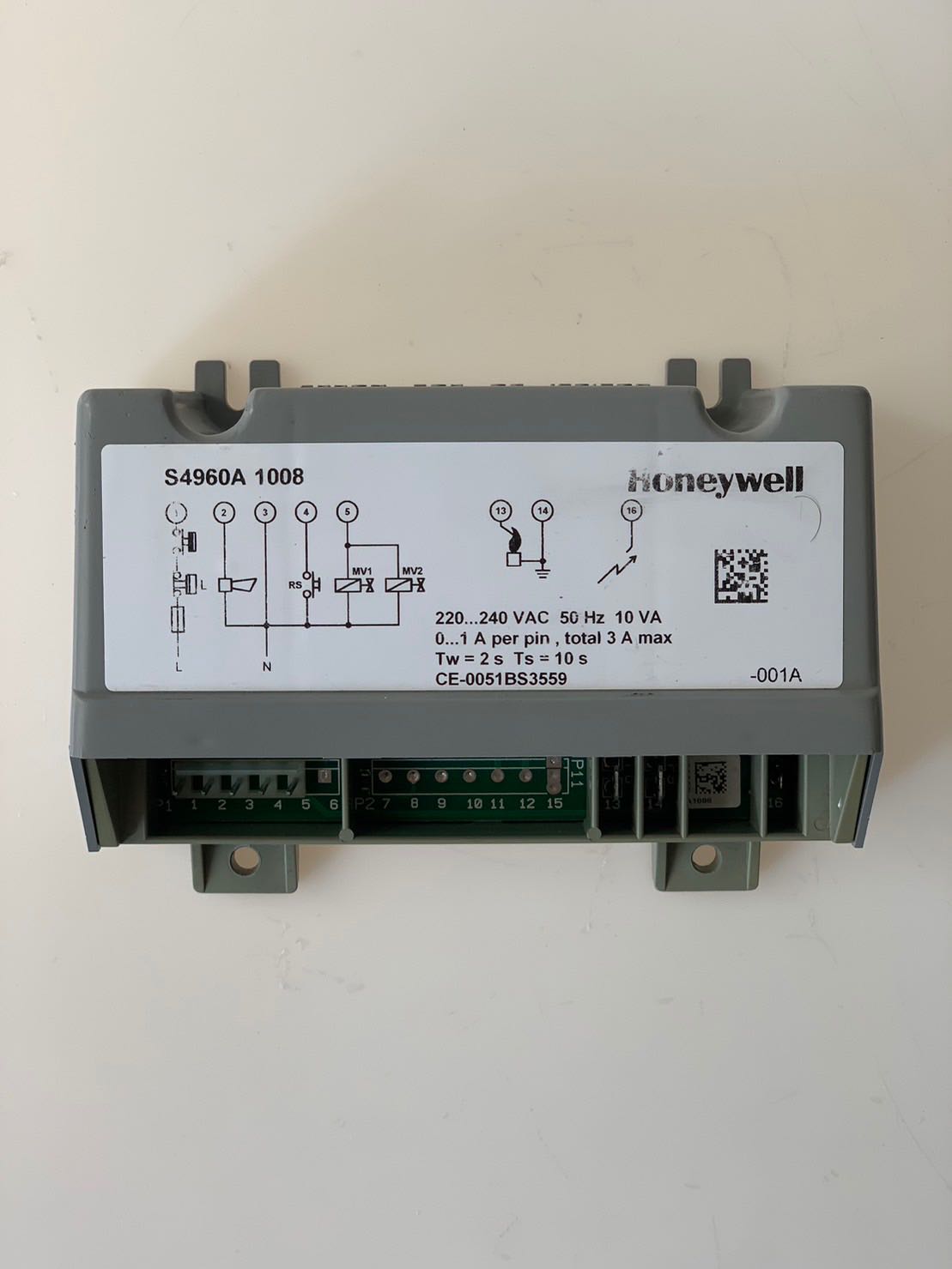 T35 Gas ignition control box  model S4560A 1008  resideo For Dryer (357456010080SLCTR)-AA