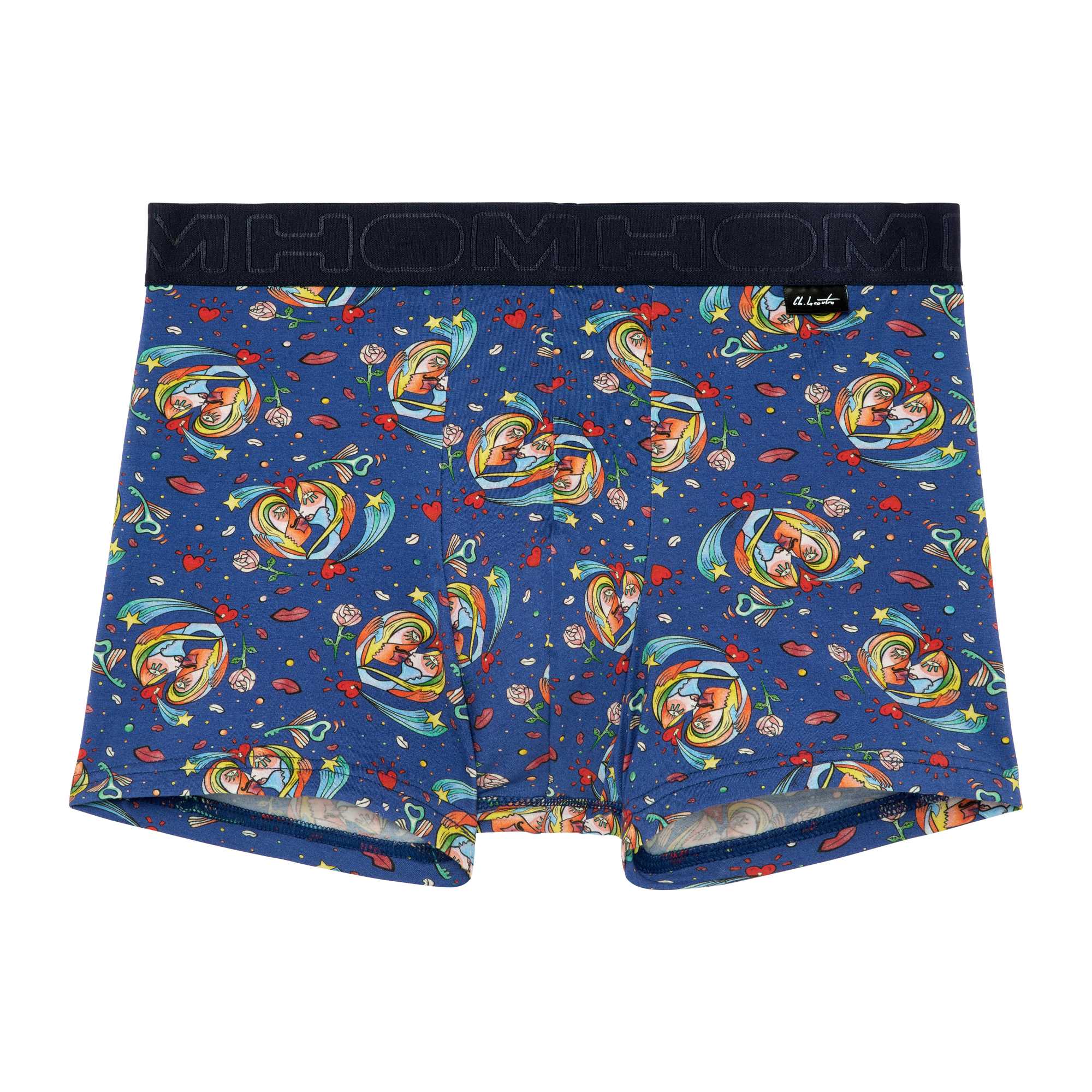 HOM (ออฮ์ม) รุ่น 402539-P0BI กกน. ชาย Big Bisous Boxer ผ้าCotton Modal