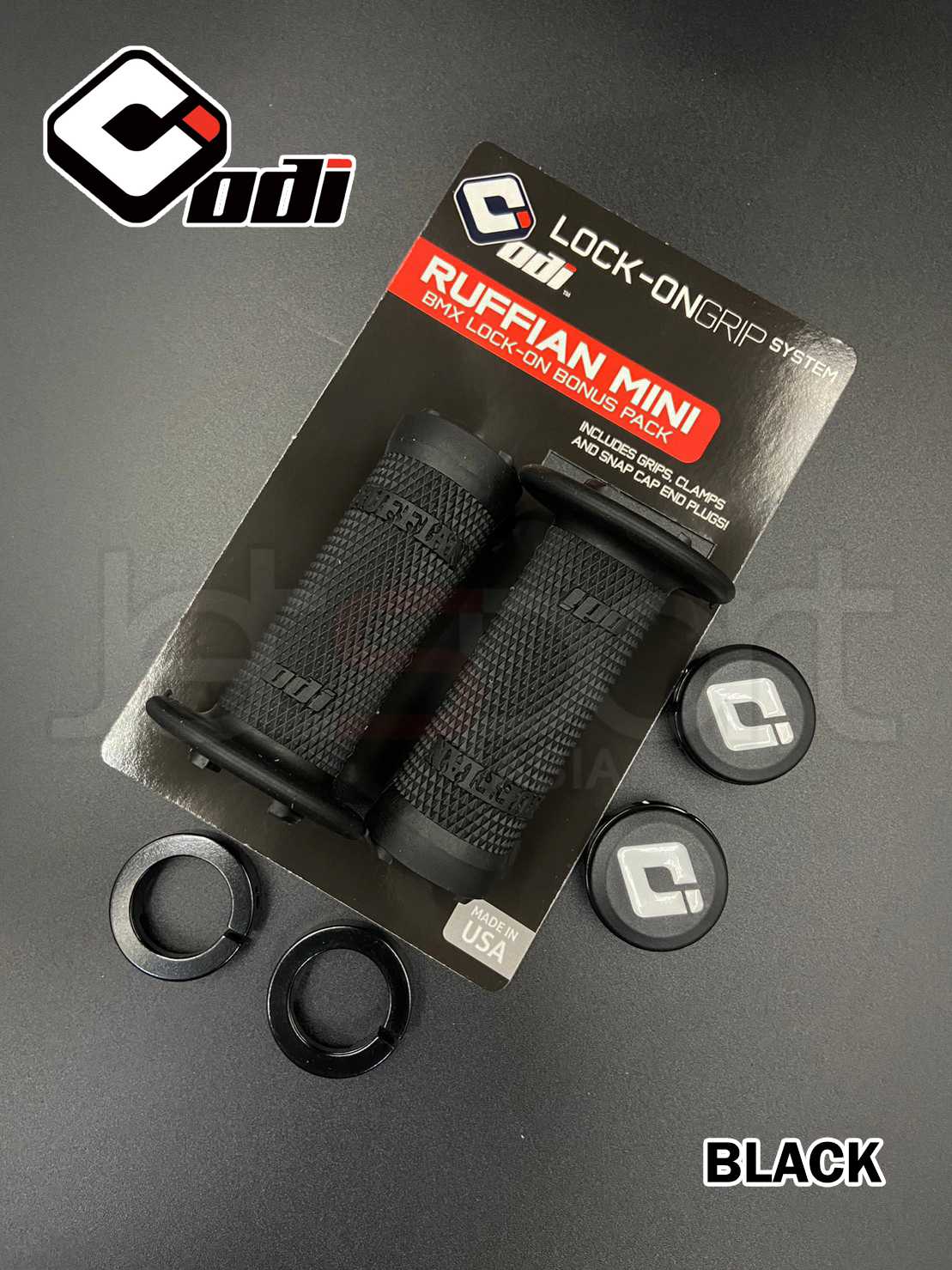ปลอกแฮนด์ ODI รุ่น RUFFIAN MINI LOCK-ON GRIPS (100MM)