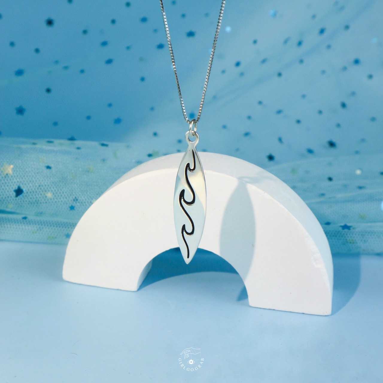surfer necklace s925