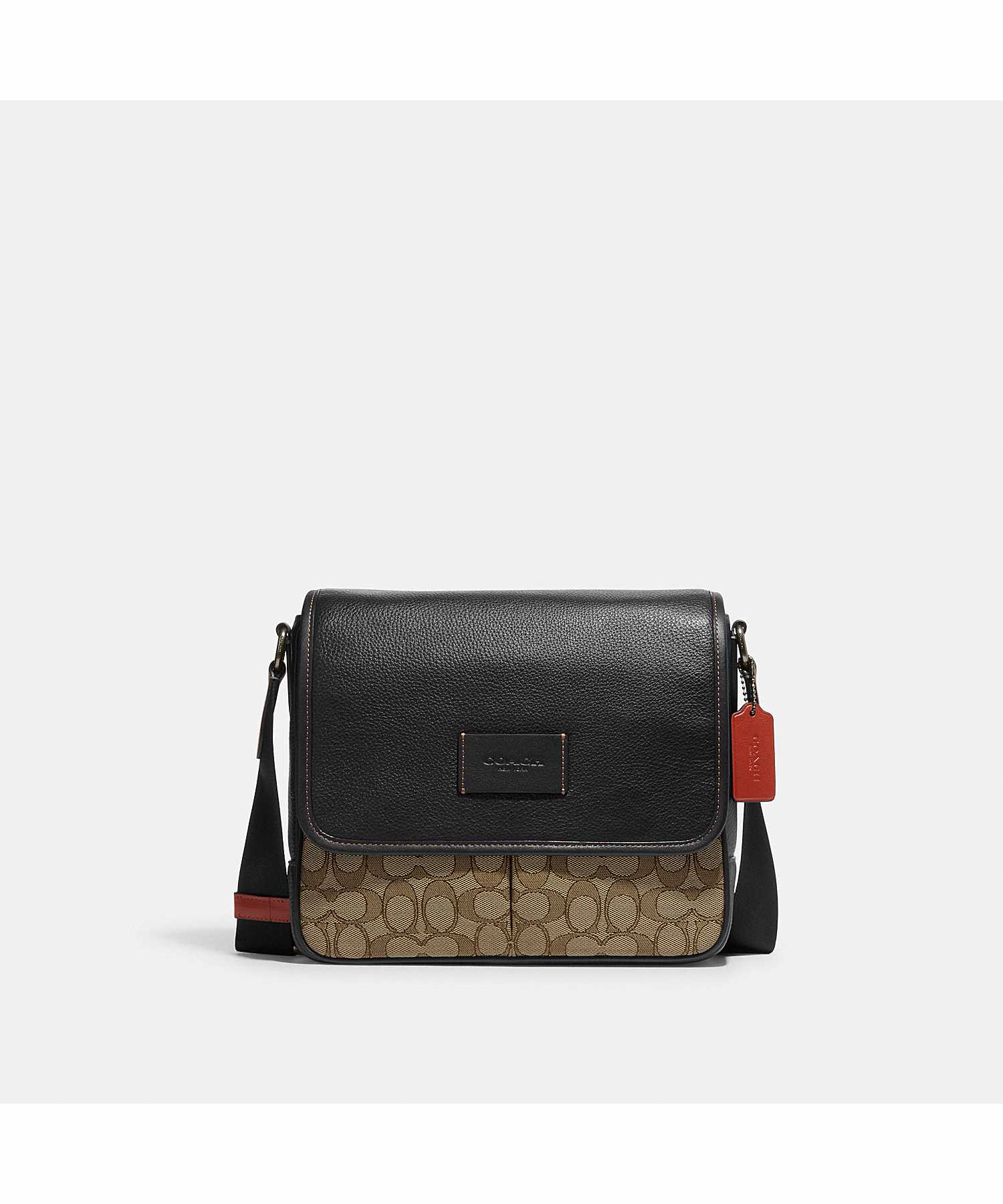 COACH SPRINT MAP BAG 25 IN SIGNATURE JACQUARD CE534 QBV1R
