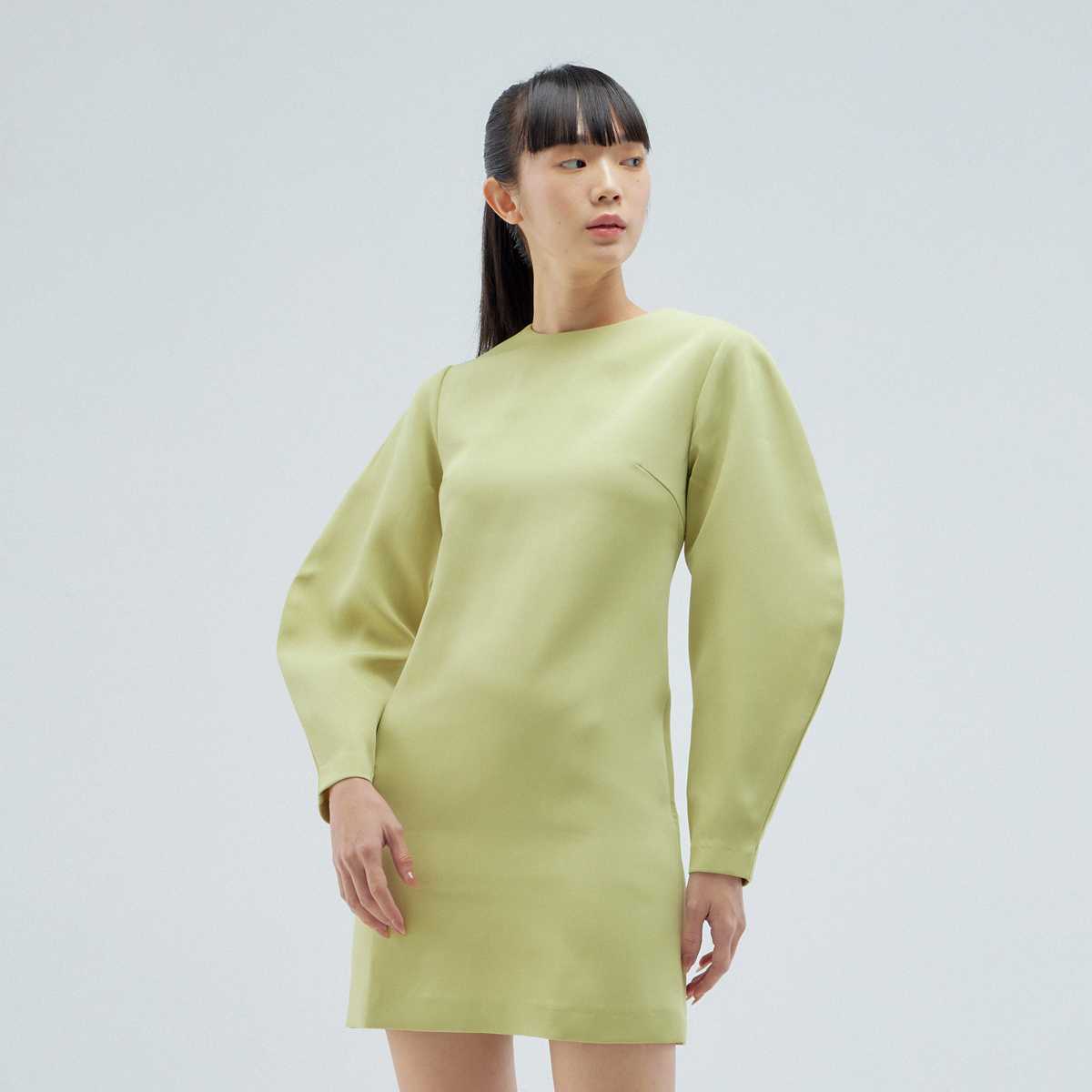MADELEINE DRESS - LIME
