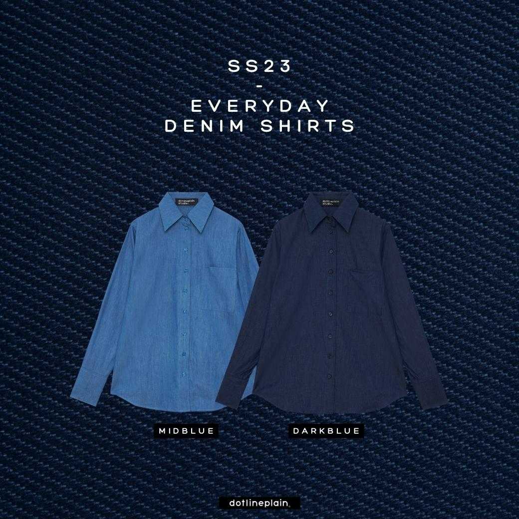 DOTLINEPLAIN / DENIM EVERYDAY SHIRTS