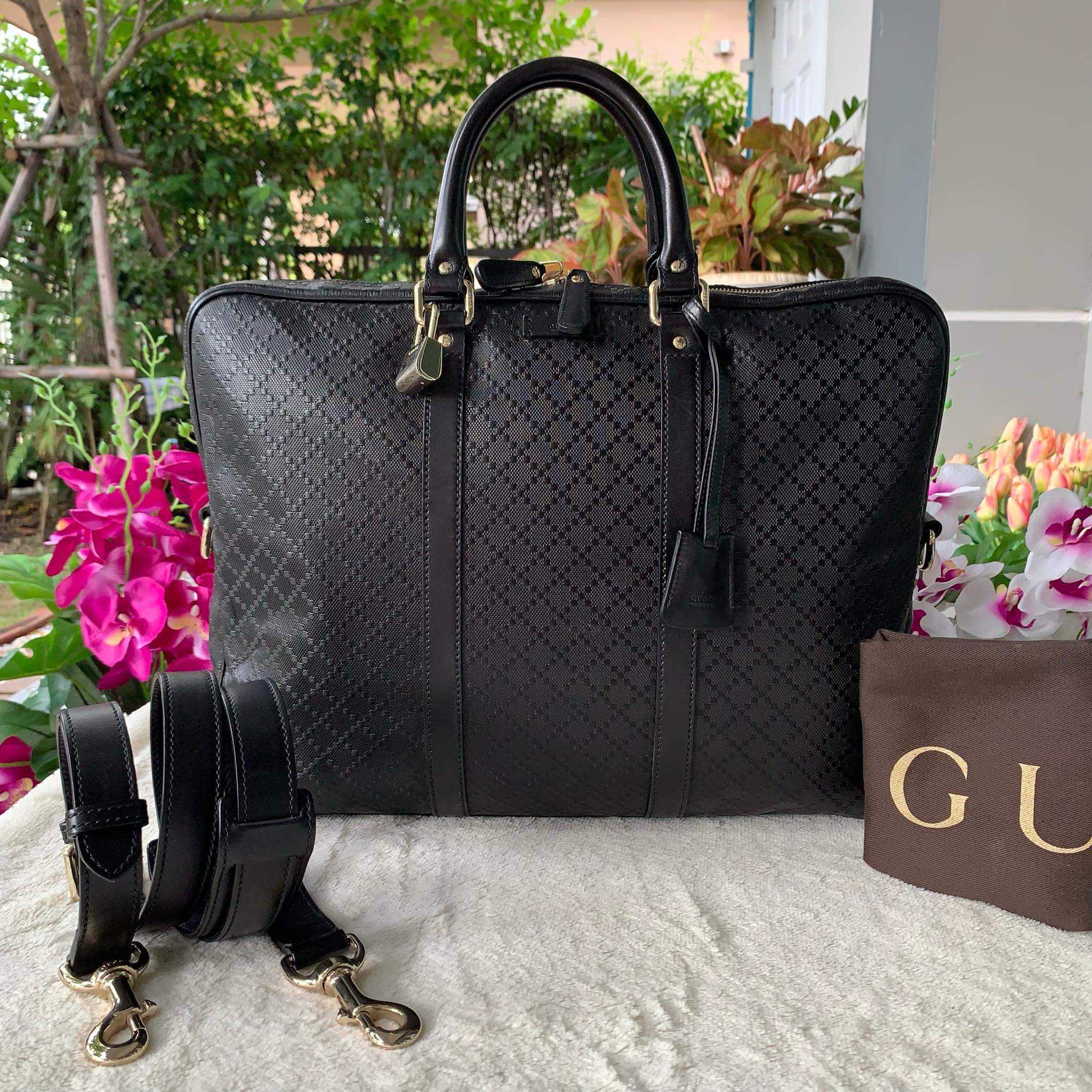 กระเป๋า GG Imprime Coated Canvas Black