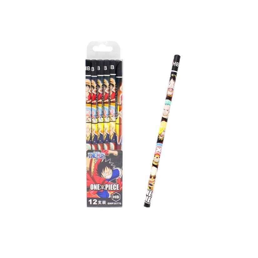 M&G ดินสอไม้12 แท่ง HB  ลายลิขสิทธิ์ One piece