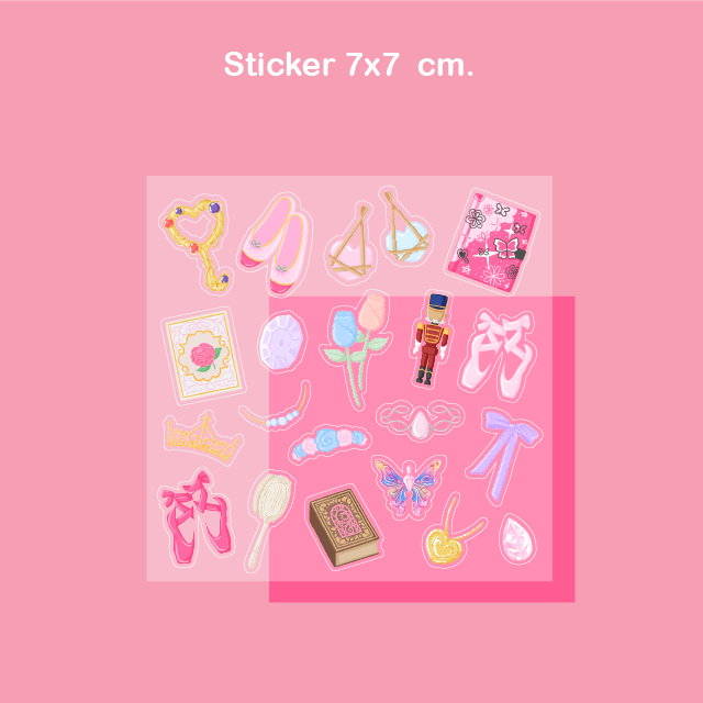 Sticker Barbie Princess
