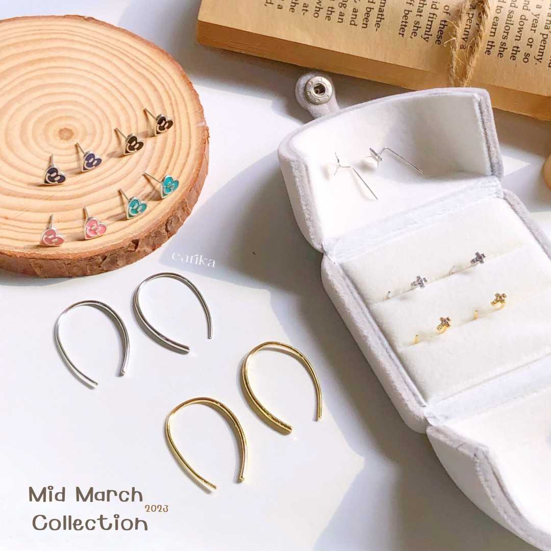 earika.earrings - ต่างหูเงินแท้ S92.5 คอลเลคชั่นกลางเดือนมีนาคม 2023 (1) เหมาะสำหรับคนแพ้ง่าย