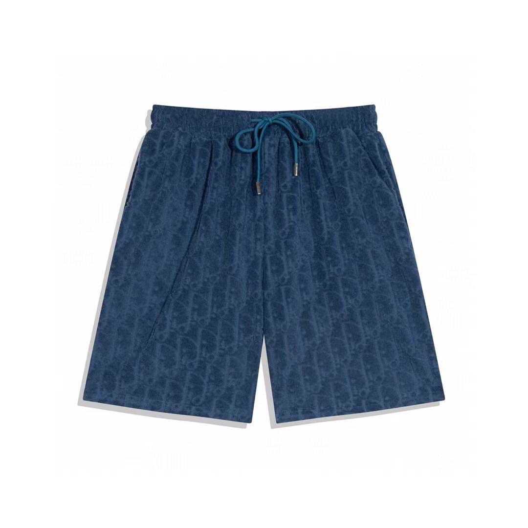 CHRISTIAN DIOR VELVET OBLIQUE MONOGRAM EMBOSSED SHORTS กางเกงขาสั้น ดิออร์