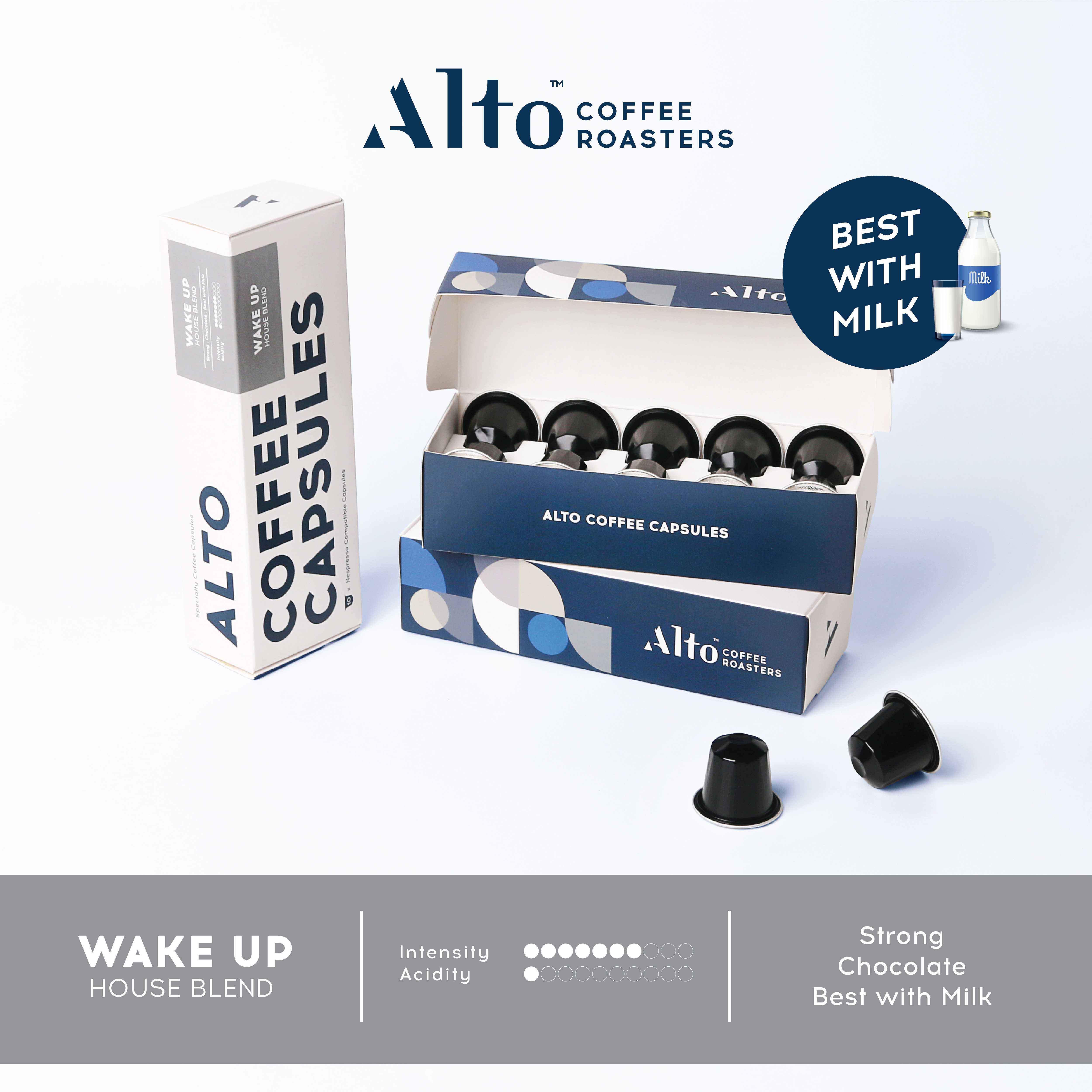 Coffee Capsules (for Nespresso) - Wake Up House Blend