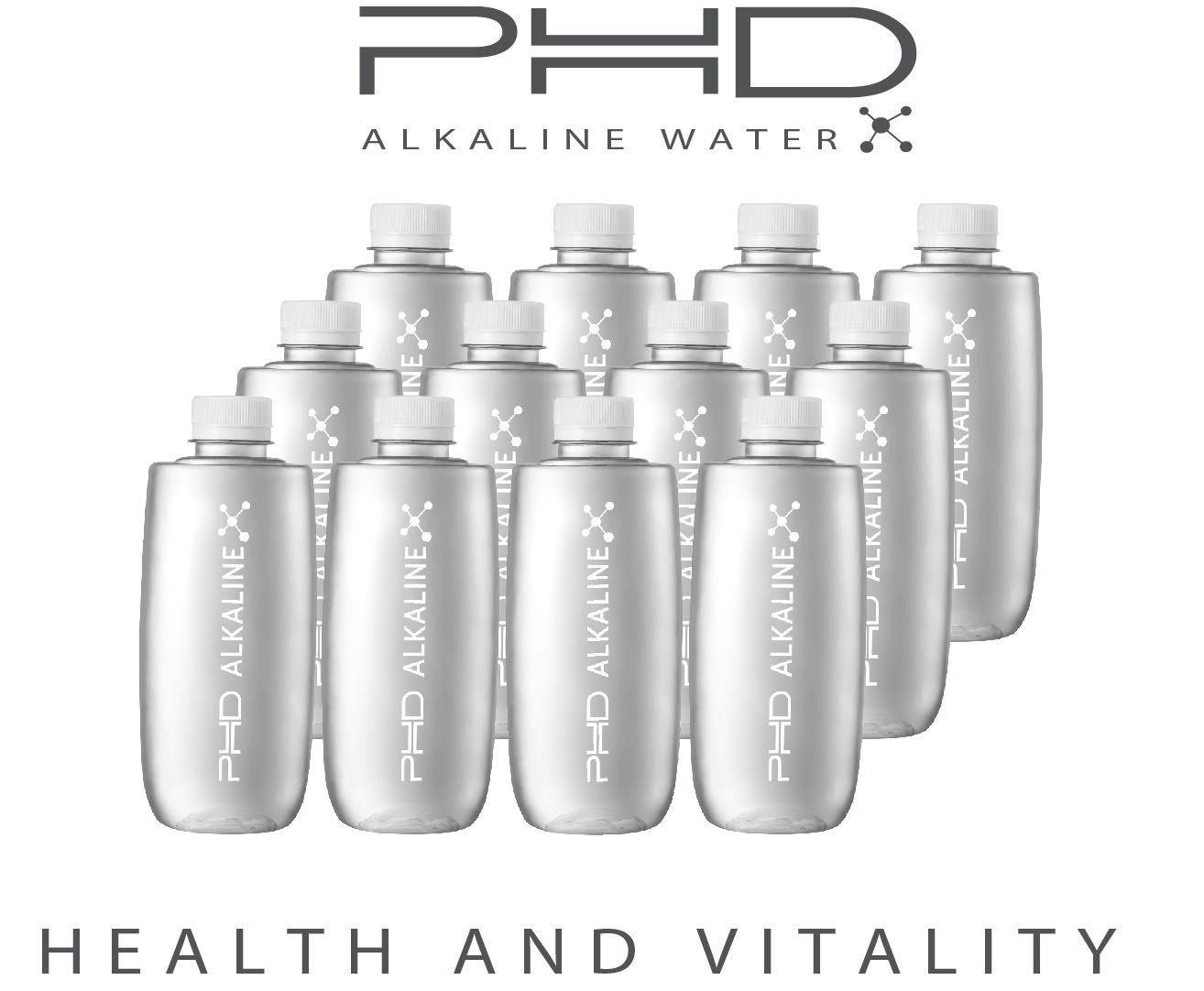 น้ำดื่มอัลคาไลน์ PHD ALKALINE WATER (12ขวด) ไม่มีฝาหิ้ว