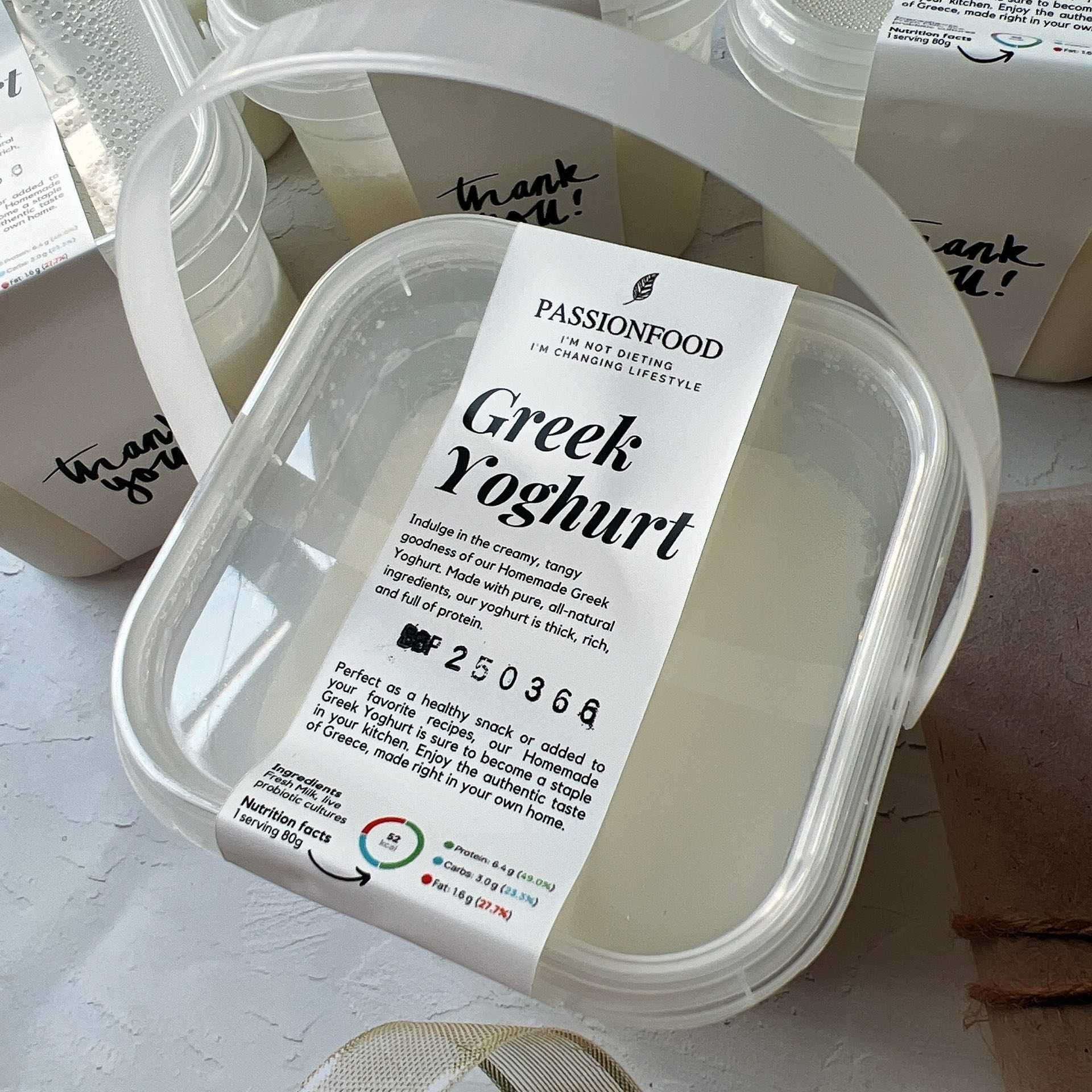 Plain Korean Greek Yoghurt กรีกโยเกิร์ตเนื้อหนึบเเบบเกาหลี