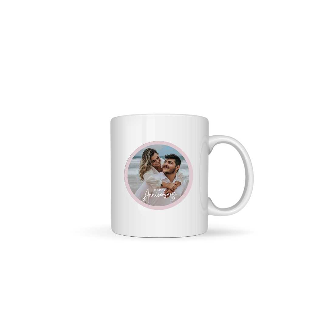 Happy anniversary  mug แก้วมัคสกรีน 11 ออนซ์ แก้วพิมพ์ลาย แก้วสกรีน ของขวัญวันแต่งงาน ของขวัญ