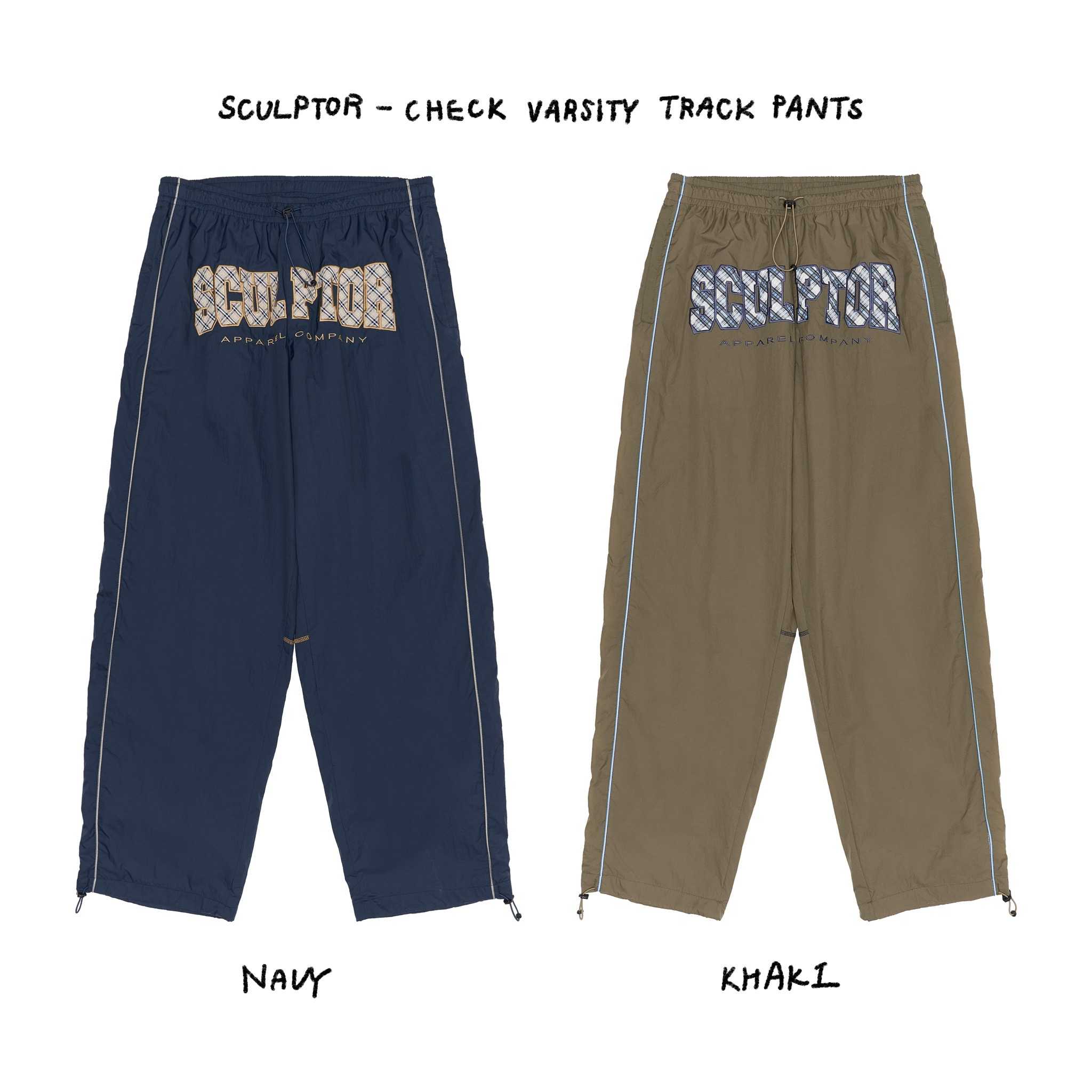 (PRE,รวมส่ง)  Check Varsity Track Pants / SCULPTOR