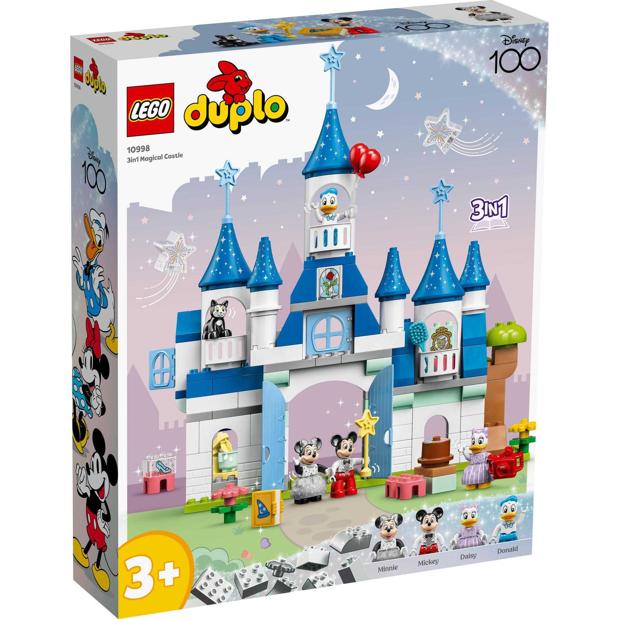 LEGO DUPLO Disney 10998 3 in1 Magic Castle Building Toy Set (160 Pieces)