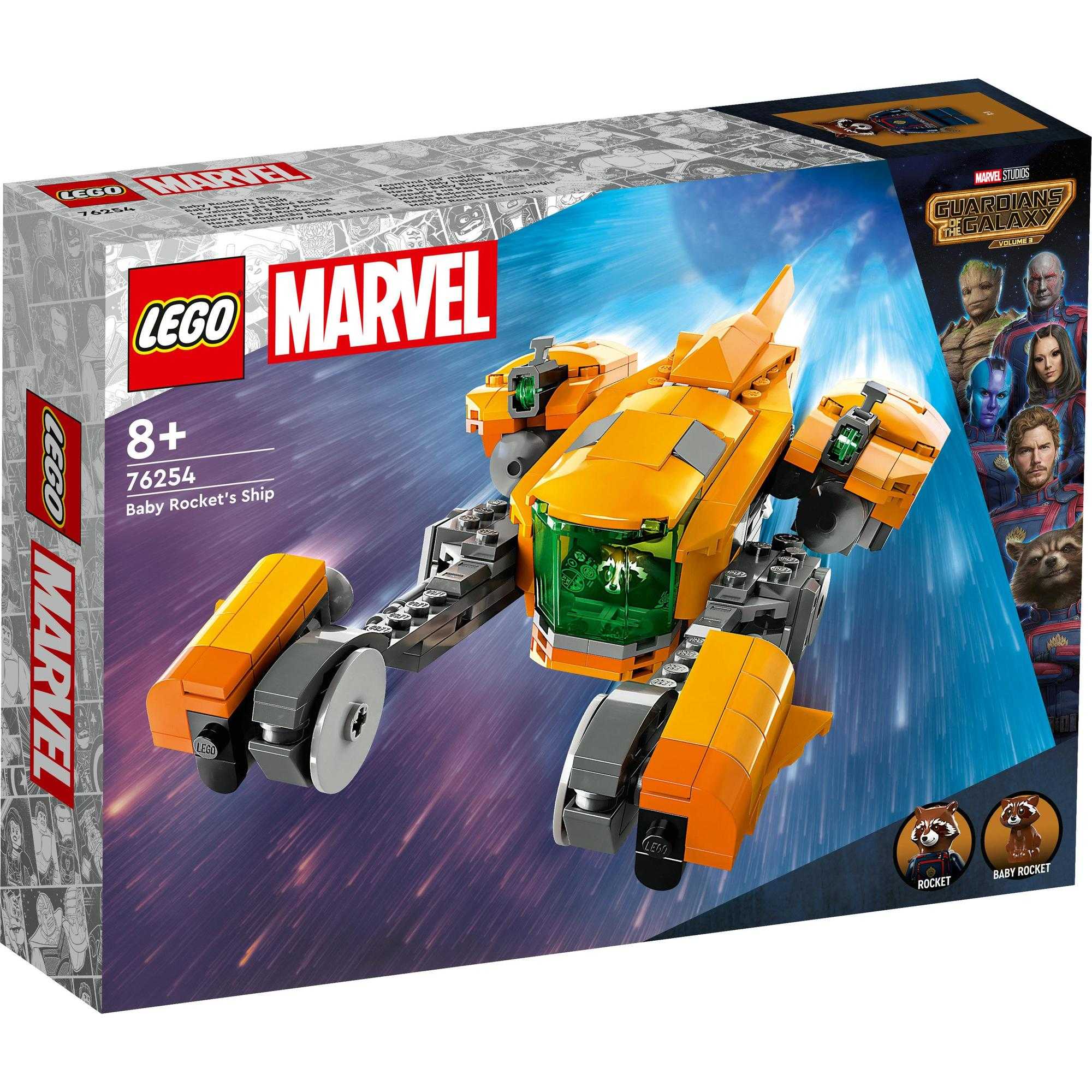 LEGO Super Heroes Marvel 76254 Baby Rocket’s Ship Building Toy Set (330 Pieces)