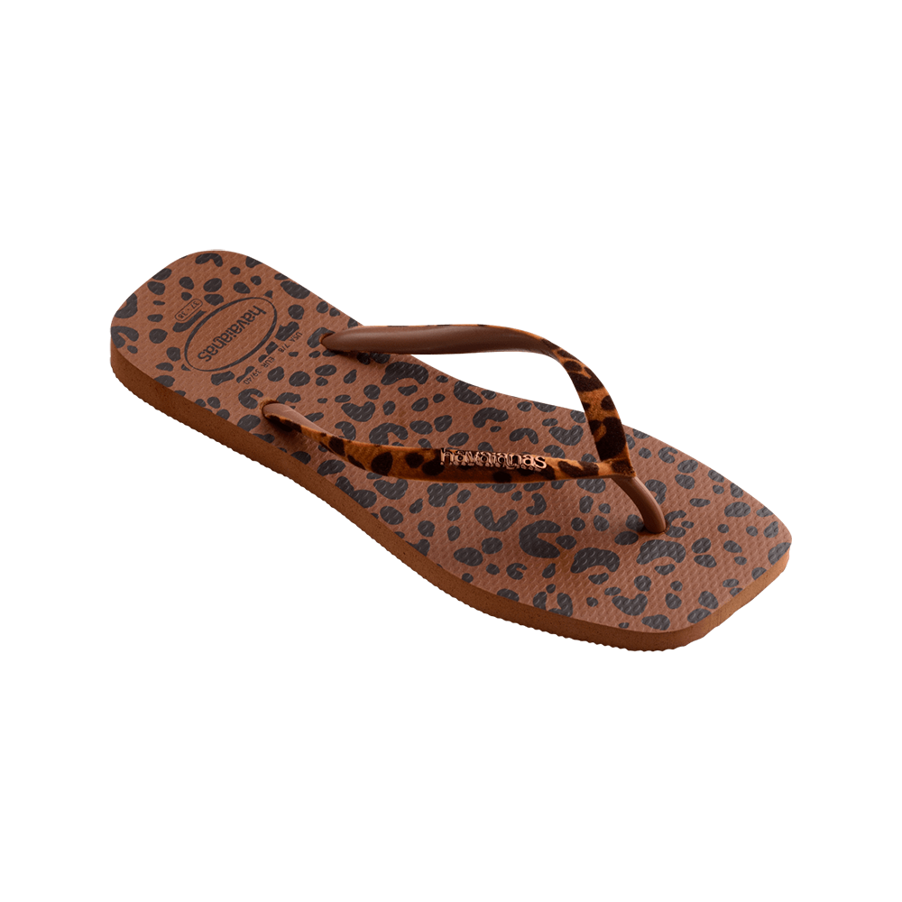 HAVAIANAS Slim Square Velvet Flip Flop Rust 41482771976F H3BRXX LINE SHOPPING