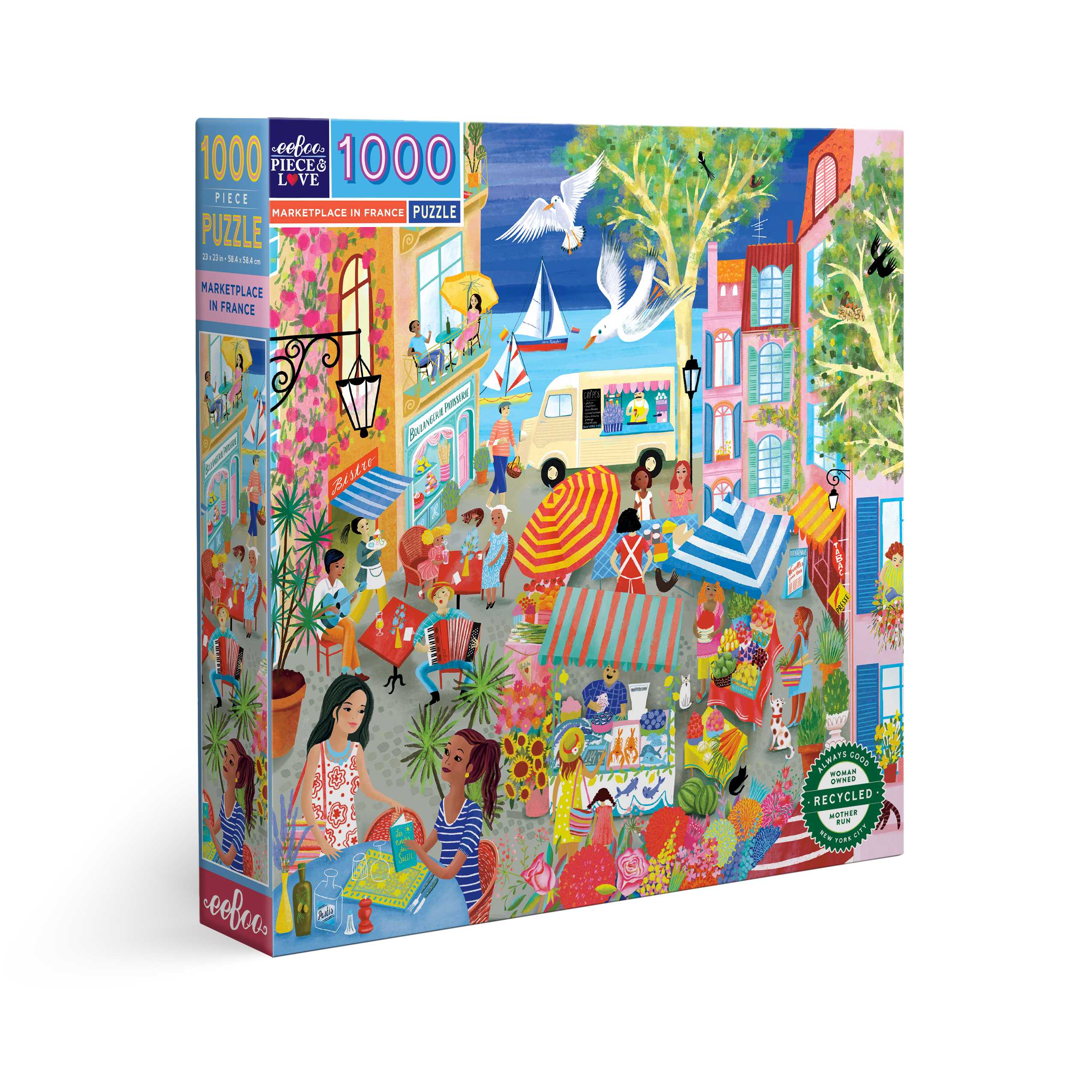 eeBoo Marketplace in France 1000 Pc Square Puzzle