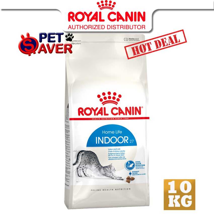 Royal Canin cat Indoor 10kg  สูตร แมวโต เลี้ยง ในบ้าน อินดอร์ 10 kg