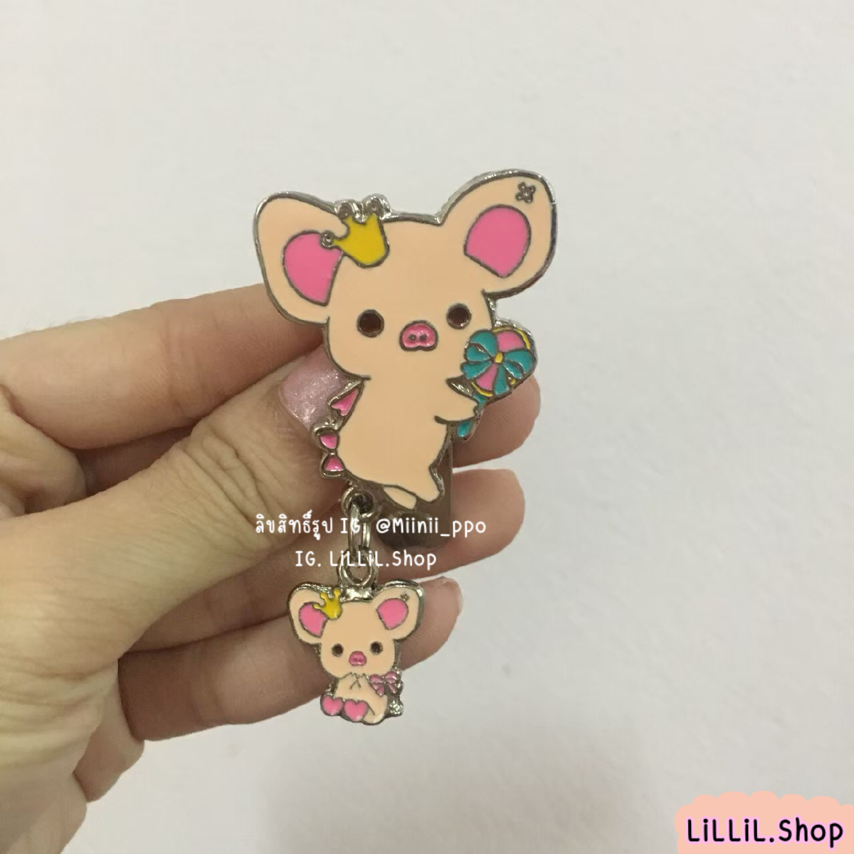 ที่หนีบเข็มขัด piggygirl ที่หนีบเข็มขัดนักเรียน ที่หนีบเข็มขัดนักศึกษา เข็มขัด