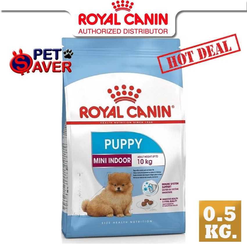 Royal Canin  Mini Indoor puppy 500g สูตรลูกหมา เลี้ยงในบ้าน