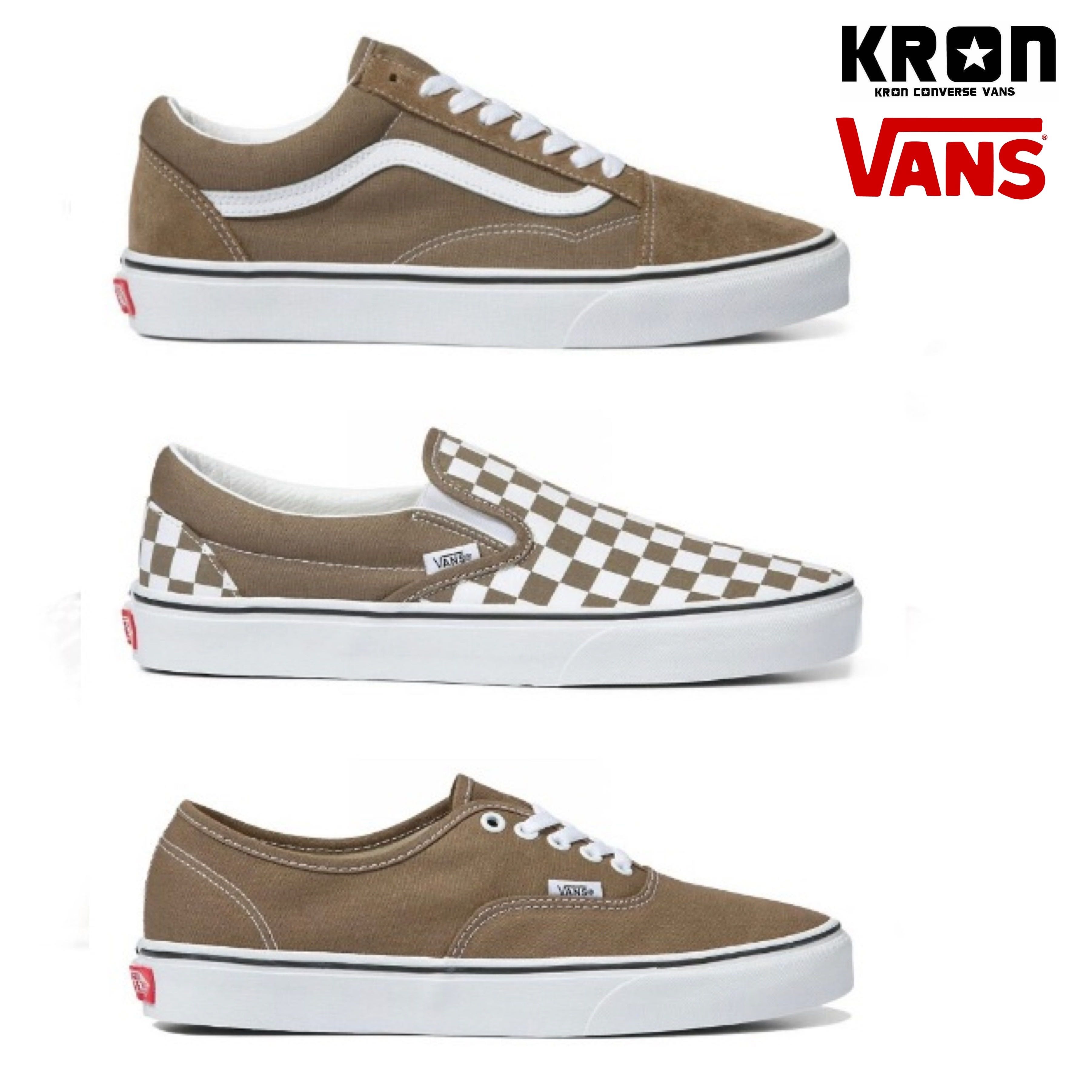 Vans Old Skool Theory Walnut -  Slip On Theory Walnut - Authentic Theory Walnut 
