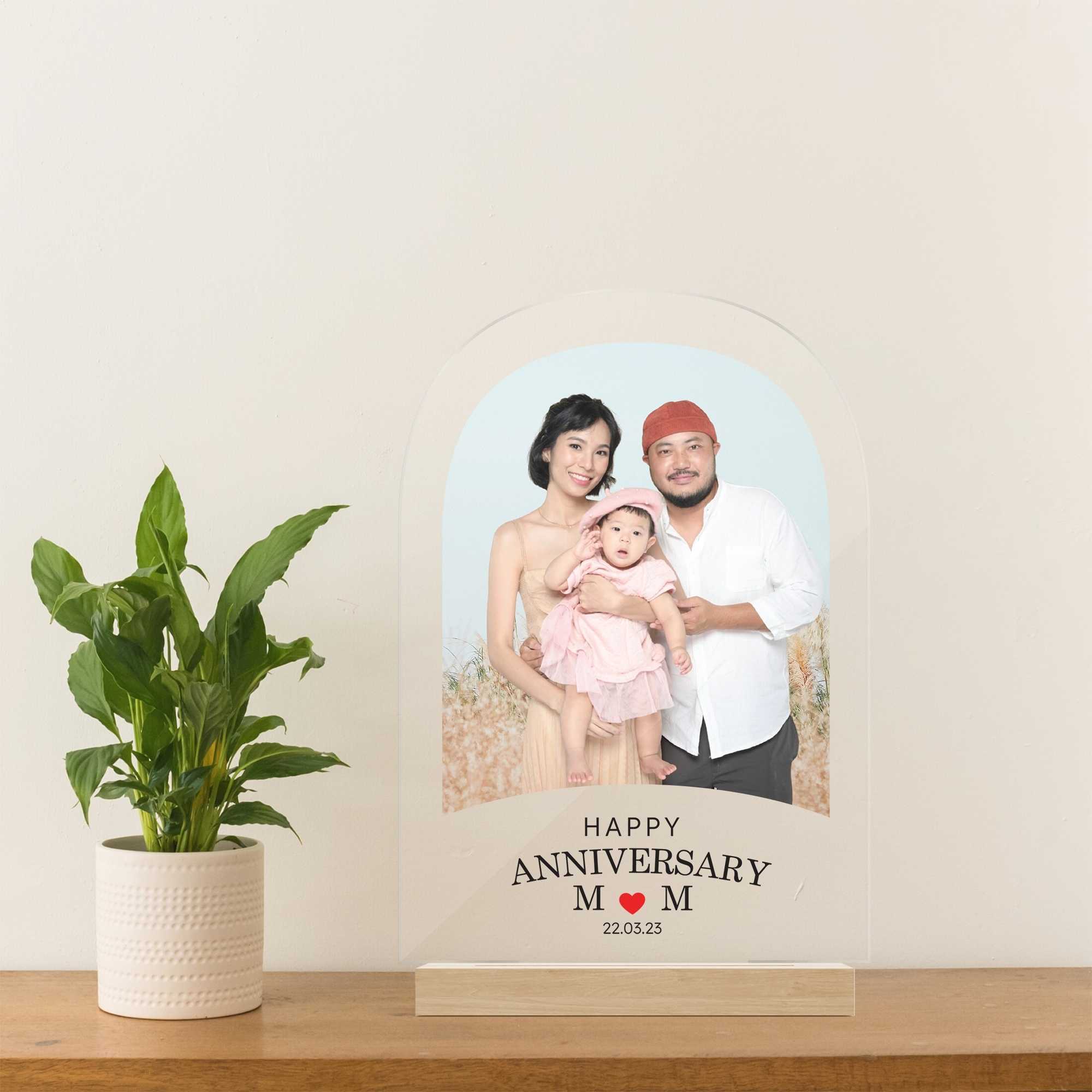 Happylife โคมไฟ Portrait Die-Cut ของขวัญวันเกิด ของขวัญให้แฟน วาเลนไทน์ แต่งงาน วันครบรอบ
