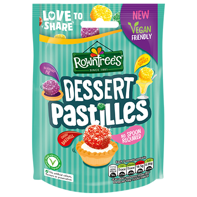 Rowntrees SINCE 1881 เยลลี่รสผลไม้รวมเคี้ยวหนึบอร่อย 139g รส Dessert Pastilles สินค้าจาก USA