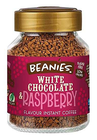 BEANIES Instant Coffee รส White Chocolate Raspberry  50 กรัม สินค้านำเข้าจากอังกฤษ exp.06/09/25
