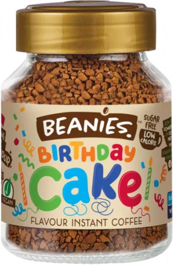BEANIES Instant Coffee รส Birthday Cake น้ำหนัก 50 กรัม สินค้านำเข้าจากอังกฤษ exp.22/03/25