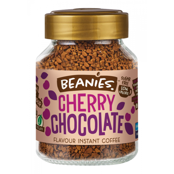 BEANIES Instant Coffee รส Cherry Chocolate น้ำหนัก 50 กรัม สินค้านำเข้าจากอังกฤษ exp.12/08/25