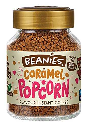 BEANIES Instant Coffee รส Caramel Popcorn น้ำหนัก 50 กรัม สินค้านำเข้าจากอังกฤษ