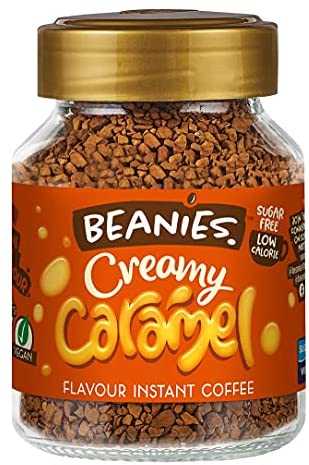 BEANIES Instant Coffee รส Creamy Caramel น้ำหนัก 50 กรัม สินค้านำเข้าจากอังกฤษ exp.23/02/25