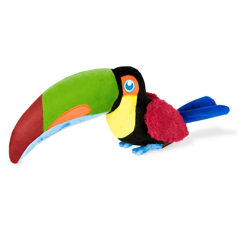 PLAY Toto the Toucan Plush Dog Toy