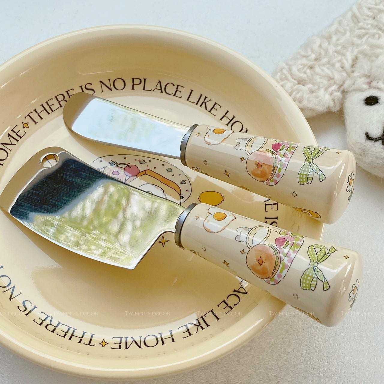 มีด ที่ปาดเนย 𝐭𝐨𝐚𝐬𝐭 & 𝐛𝐮𝐫𝐠𝐞𝐫 Twinnies Decor