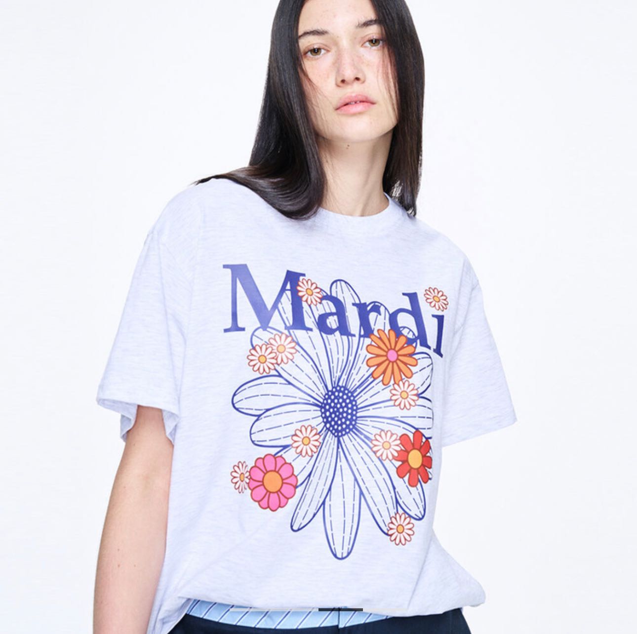 [PRE-ORDER] TSHIRT FLOWERMARDI BLOSSOM_HEATHER NAVY