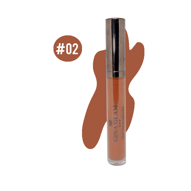 L787-1 : GINA GLAM SILKY MATTE LIPGLOSS No.02 W.60 รหัส L787-1
