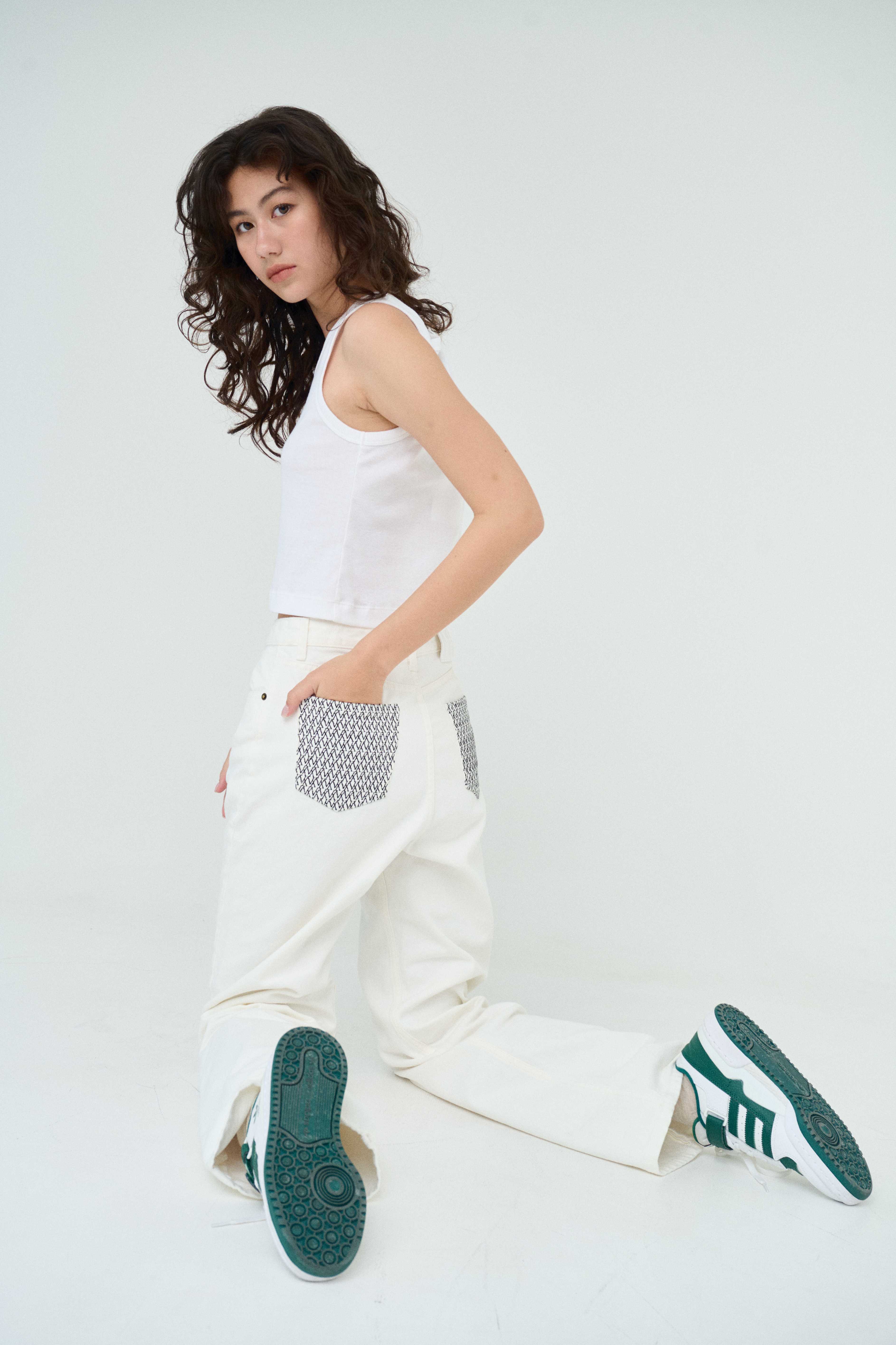 VX POCKET JEANS in Off White