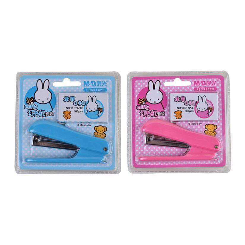 M&G เครื่องเย็บ+ลวดเย็บ ลาย Miffy สุดเก๋