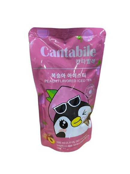 cantabile coffee กาแฟสำเร็จพร้อมดื่ม รส Peachน้ำหนัก 230ml 110 kcal