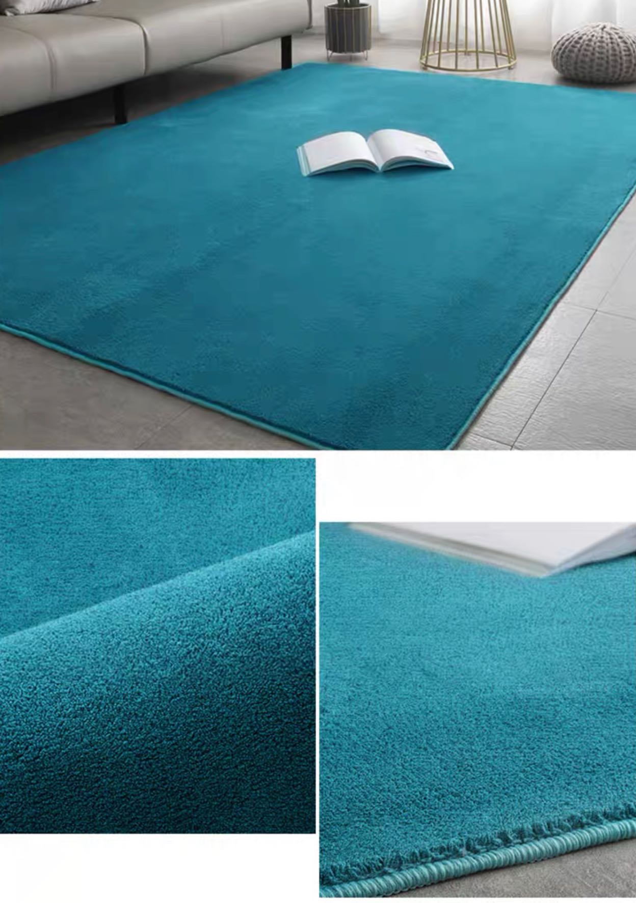 พรมแต่งบ้าน พรมปูพื้น ขนาด 120x160cm รุ่น Super Smooth
