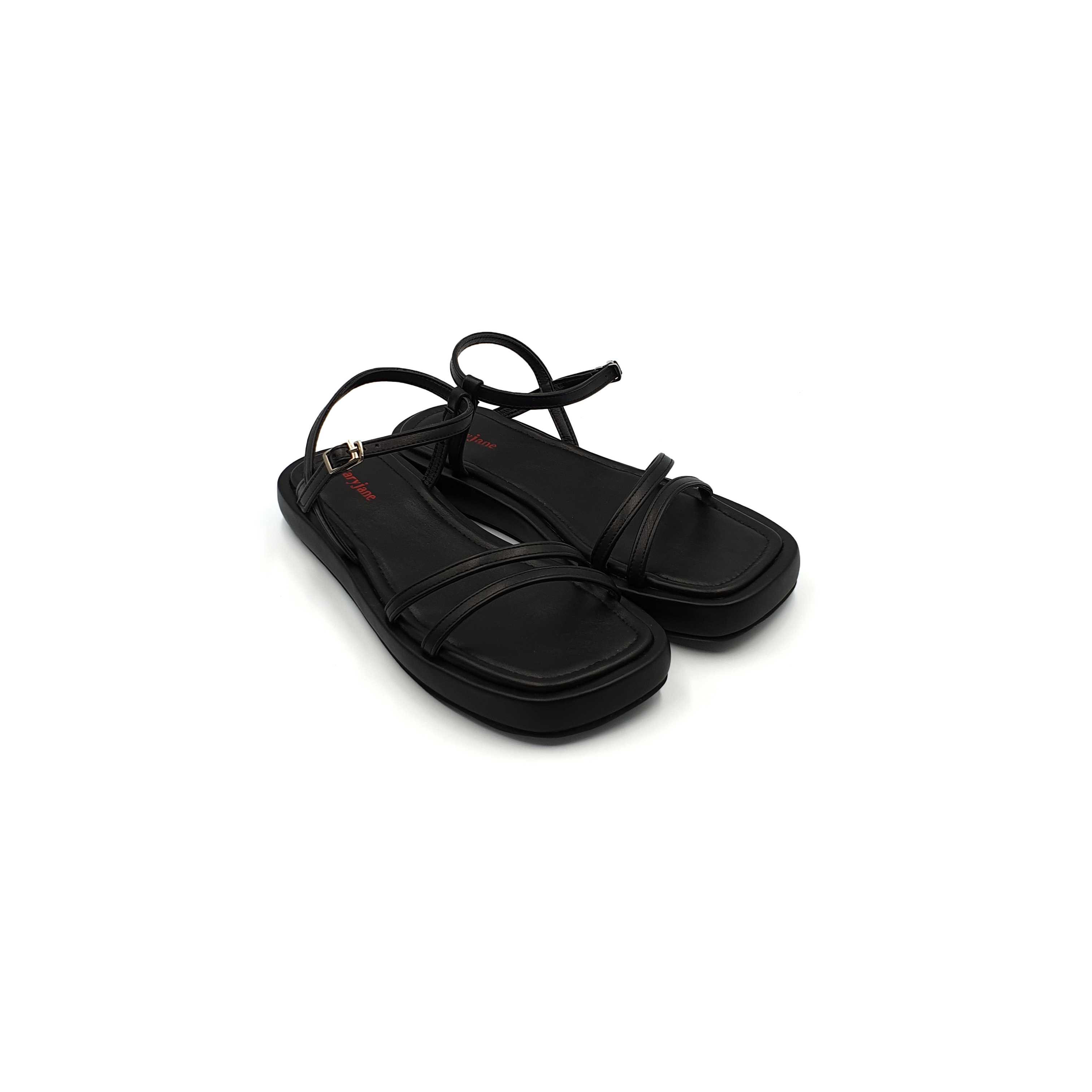 MAGGIE PLATFORM SANDALS IN BLACK